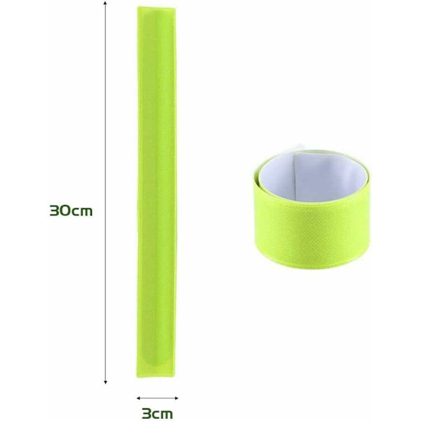 16 stk. reflekterende armbånd - reflekterende bånd, cykling neon slap a