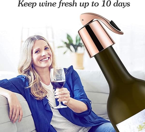 Vinstoppare i rostfritt stål, 2-pack