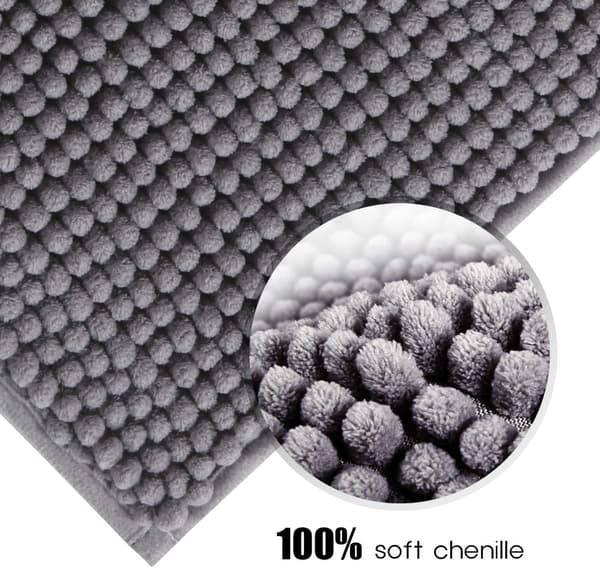 Absorberande halkfri badrumsmatta 60x40 cm Extra tjock duschmatta för badrum G