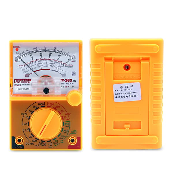 Multimeter högupplöst skala flera mätområden humaniserad design liten säkerhetspekare multimeter