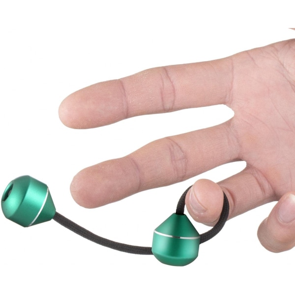 Fidget Beads - Bekymringsperler som spinner og kolliderer - (grønn, tilfeldig tau farge)