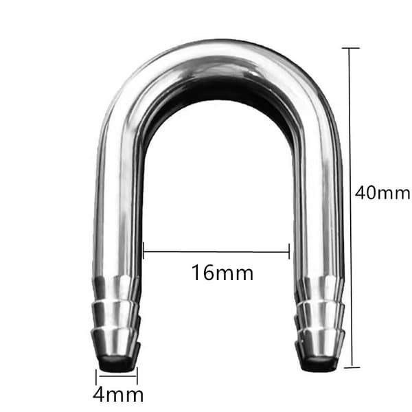2 st akvarium U-formad armbåge rostfritt stål slang syrepump CO2