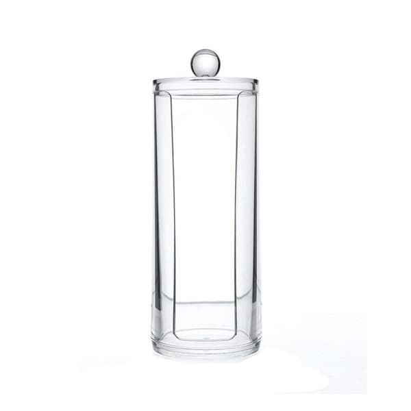 Rund sminkborttagningsservettdispenser, låda, bomullssortiment, transparent, a