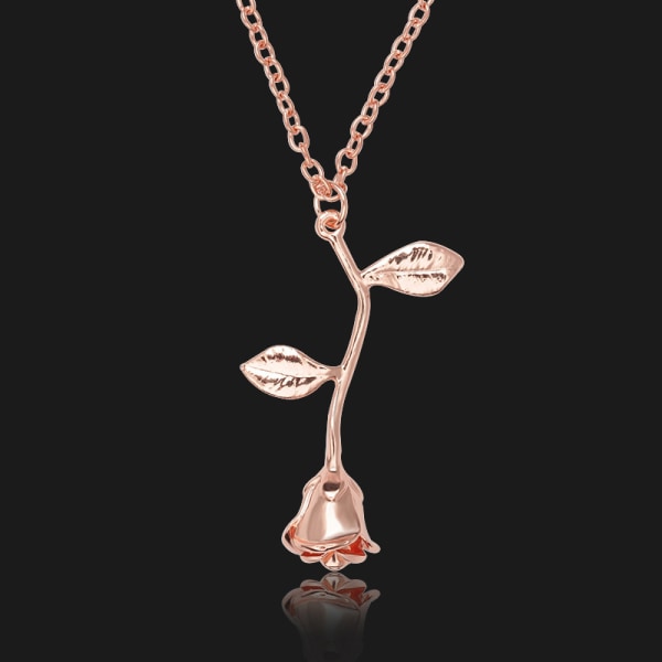 necklaces women personalized long necklaces for women gold necklace rose pendant