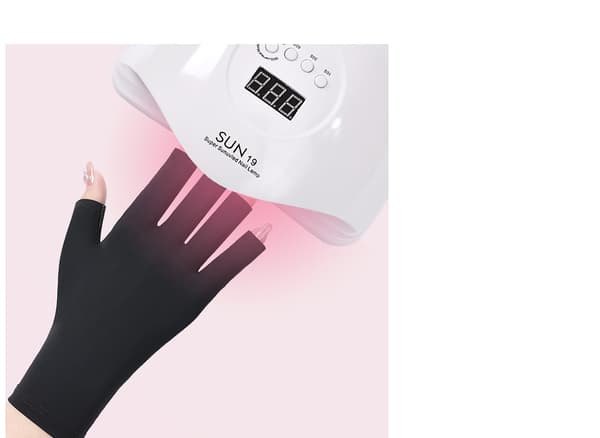 Anti-UV Handsker til Neglelampe Lys  Manicure Handsker UV Beskyttelse