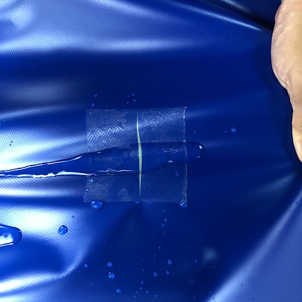 Simtejp för poolreparation 2 meter genomskinlig TPU vattentät tejp reparationskit Su