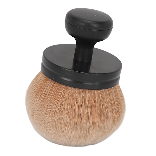 Makeup børste til blush, foundation og løst pudder med bløde fiberhår og svampehoved