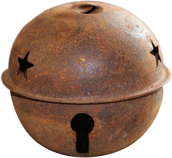 Sæt med 24 klokker til juledekoration - 30 mm - Rust - DIY - Jul