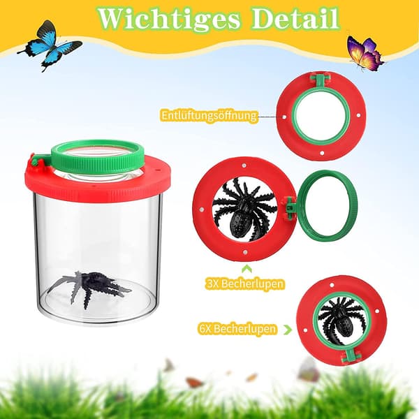 Förstoringsglas med insektsfångare, 2-pack
