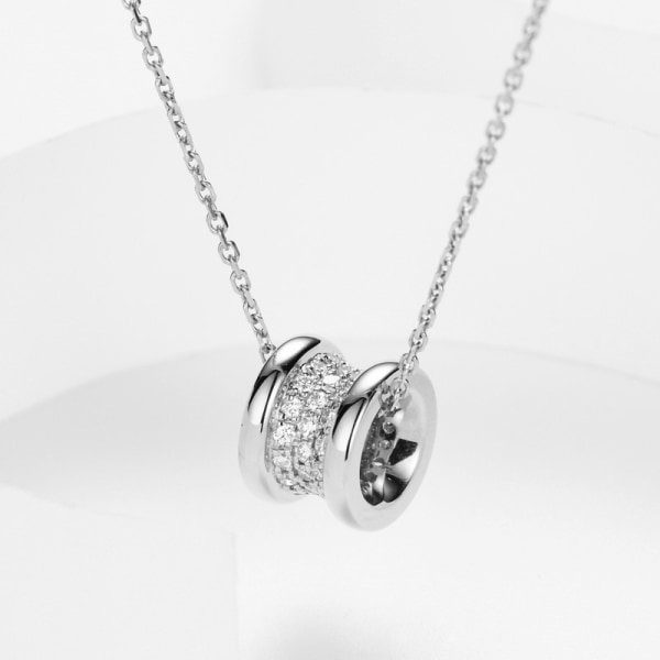 Fashion smykker sølvbelagt kreative halskæde vedhæng Cubic Zircon Kvinder Weddi