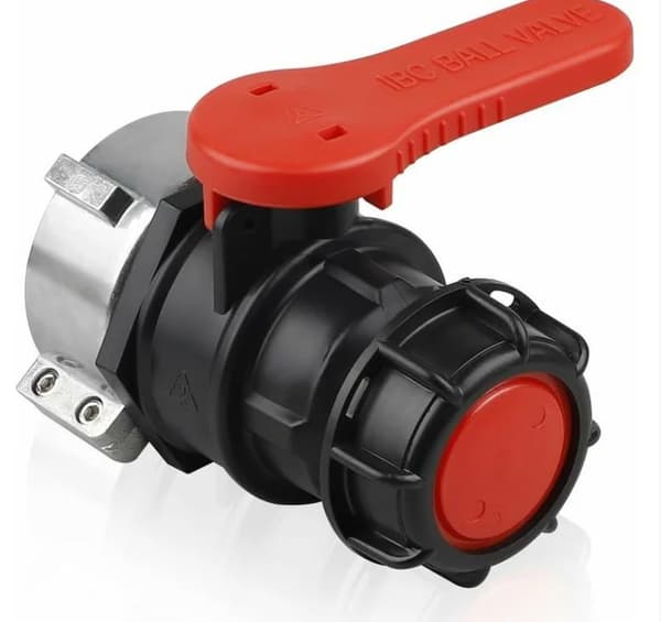 IBC Tank Adapter og Ventil - DN50 (75mm) RTGPT Kran.
