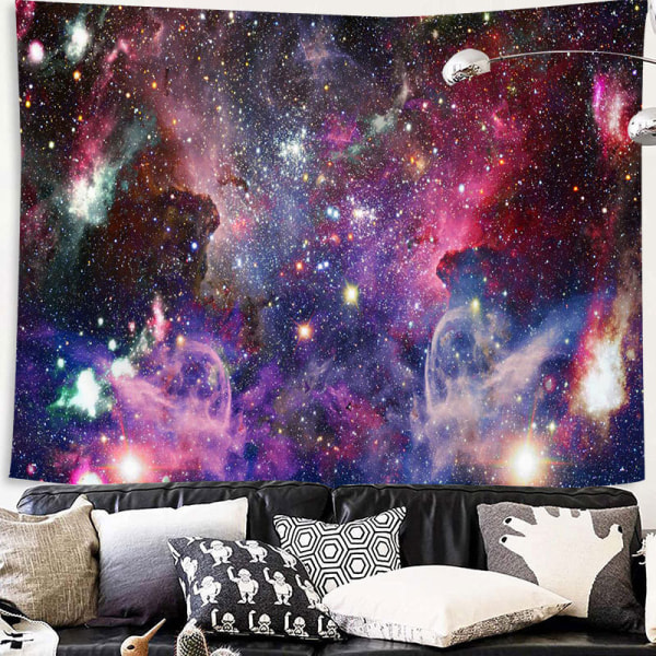 Väggbonad Lila Yttre Rymd Gobeläng Cool Trippy Nebula Unive