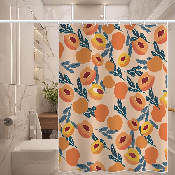 Duschdraperi Vattentät Akvarell Persika Duschdraperi 120x180