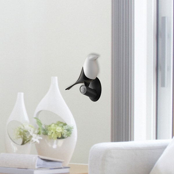 Led natugle lampe med bevægelsessensor væglampe og magnetisk berøringssensor
