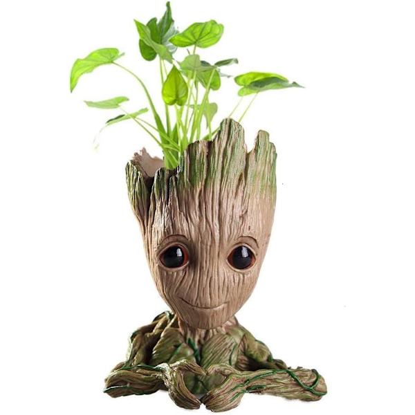 Groot Treeman blomkruka, söt blomkruka, pennhållare,