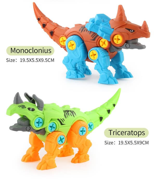 4-osainen dinosaurus koottu opetuslelu