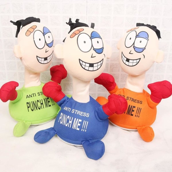 Rolig Punch Me Screaming Doll, Anti-stress Punch me Doll, Boxning
