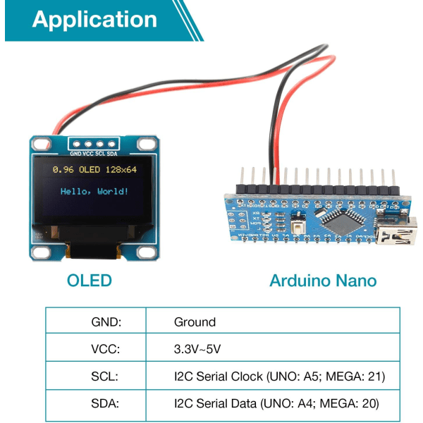 5 stycken 0,96 tum OLED-modul 12864 128x64 Självlysande displaykort Se
