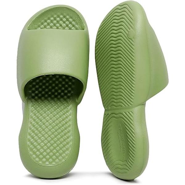 Halkskyddade Pillow Cloud Cushion Slides för kvinnor och män, bekväma EVA-tofflor för dusch, bastu, massage, poolhus, snabbtorkande badsandaler med halkfri sula (39/40)
