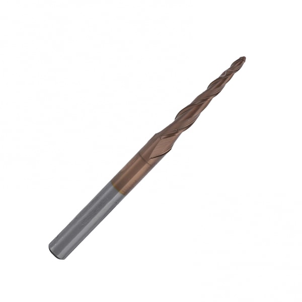Koniska ändfräsar för träbearbetning Hög ytfinish och utmärkt spånavlägsnande R0.75x20.5 D4x50
