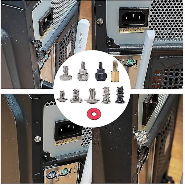 228 st datorskrussortiment, datorskruvsats med plastbox
