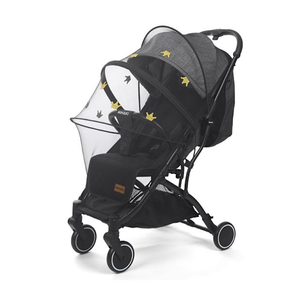 Babyseng telt af  | Premium gennemsigtig mesh myggenet til babyseng for at forhindre baby i at klatre ud af sengen | Pop-up telt beskytter spædbarn mod fald