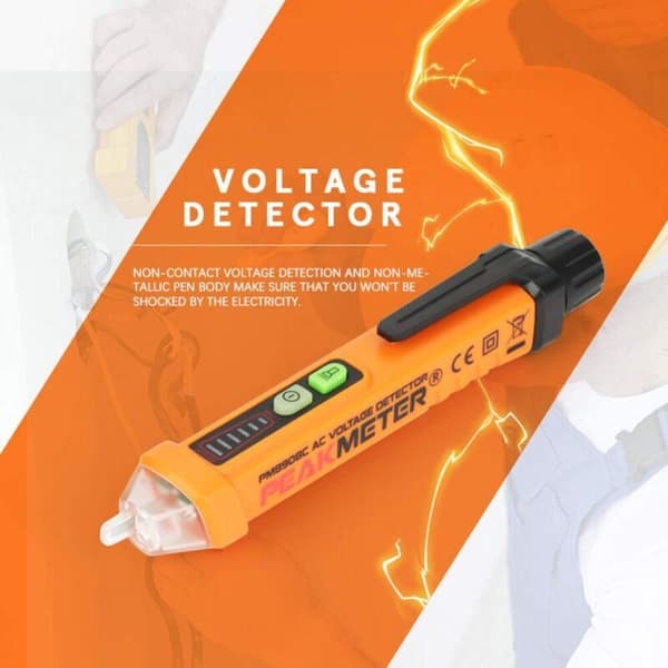 PM8908C Spændingstester Pen NCV Detektor med LED Indikator AC12-1000V