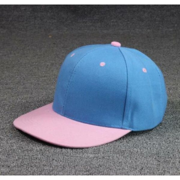 Tvåfärgad Snapback-hatt Platt Baseballkeps Trucker Solid Plain Blank