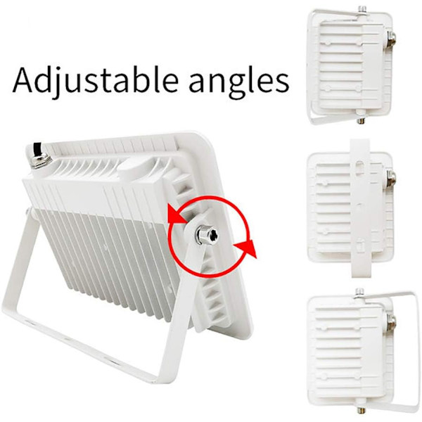 20W LED-projektør, hvid reflektor, ultraflad projektør IP66 Wa