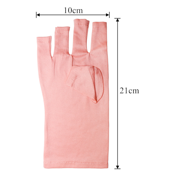 2 par UV-skyddshandskar Fingerless handskar för att förhindra