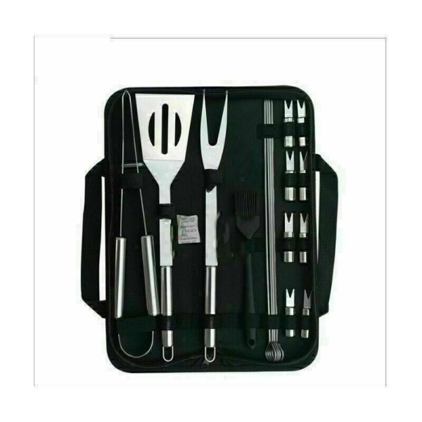 BBQ Tool BBQ Tool 16st Bärbar picknick BBQ redskap Rostfritt St