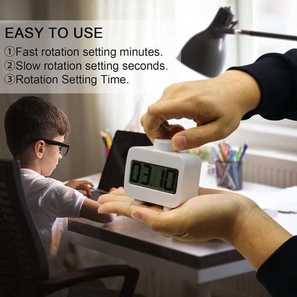 Digital Timer Visuell Rotary Kök Timer Snabb Inställbar Timer Ring