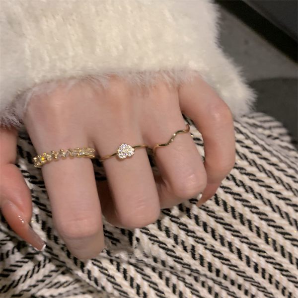 Moderigtig almindelig ring, personlig åbning justerbar tredelt F
