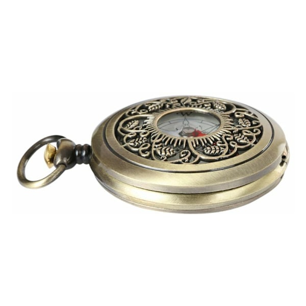 Vintage Brons Kompass Fickur Design Utomhus Vandring Navigering