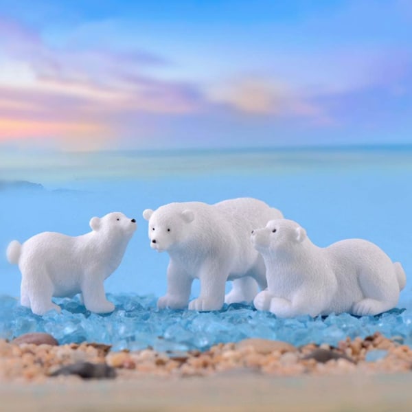10 stk. Mini Ornament Mini Creaft Dekoration Mini Dyr Miniature