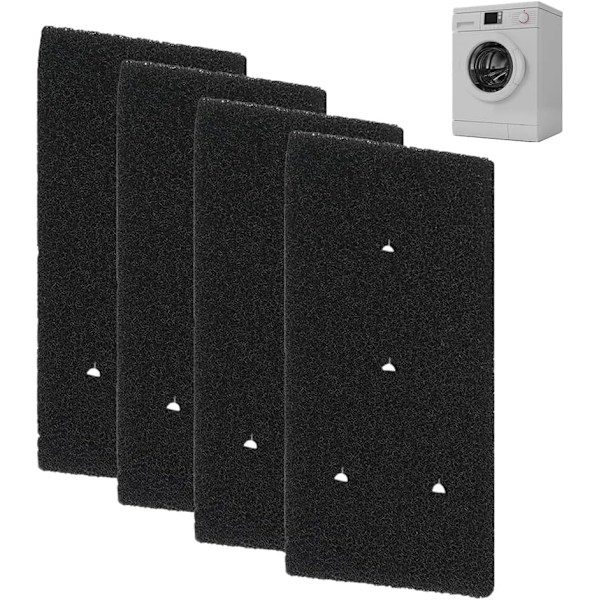 4 stk. Filter for 481010716911, Svampfilter for Varmepumpe Tørketrommel og Kondens Tørketrommel