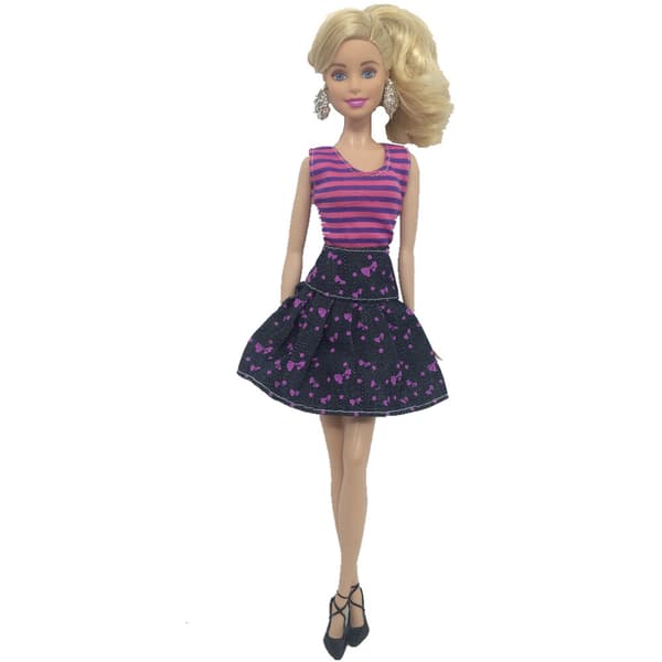 Åtte Barbie-dukker kjoler til 30 cm jenter