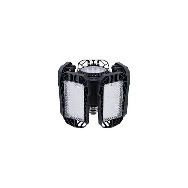 1 stk LED garasjelys 80W, E27/E26 deformerbar 5+1 justerbart panel