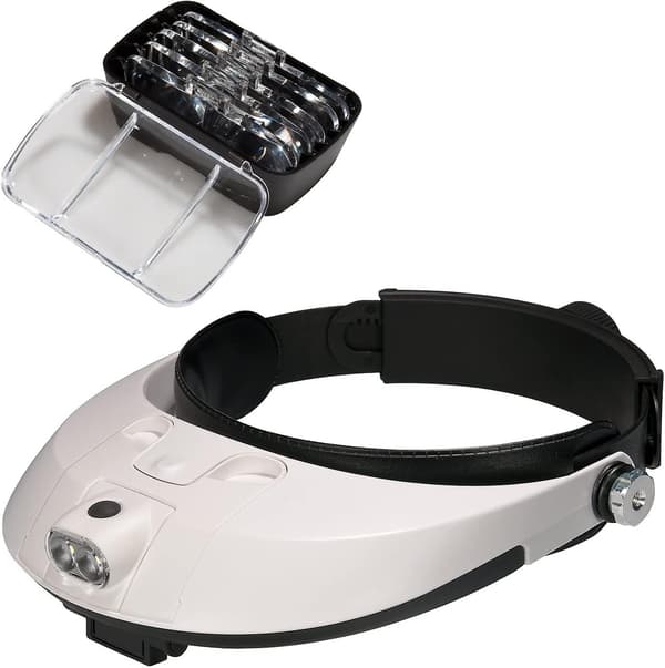 Hovedluppe med LED-lampe