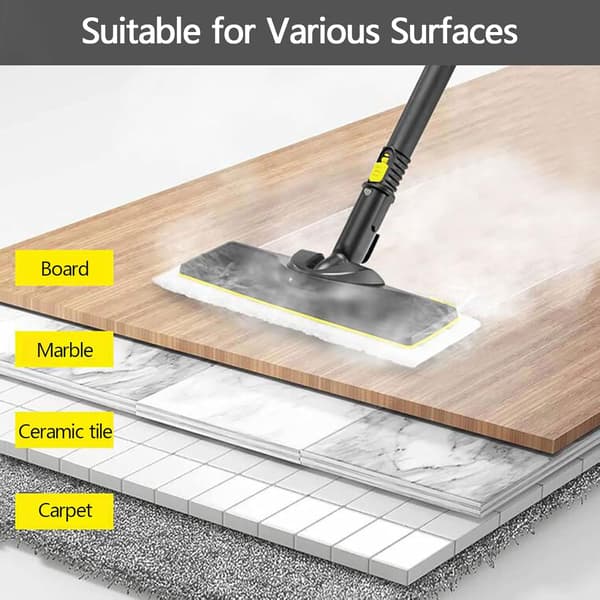 4 stk. mikrofiberklude til Karcher SC5 SC3 Easy Fix, udskiftningsklud til