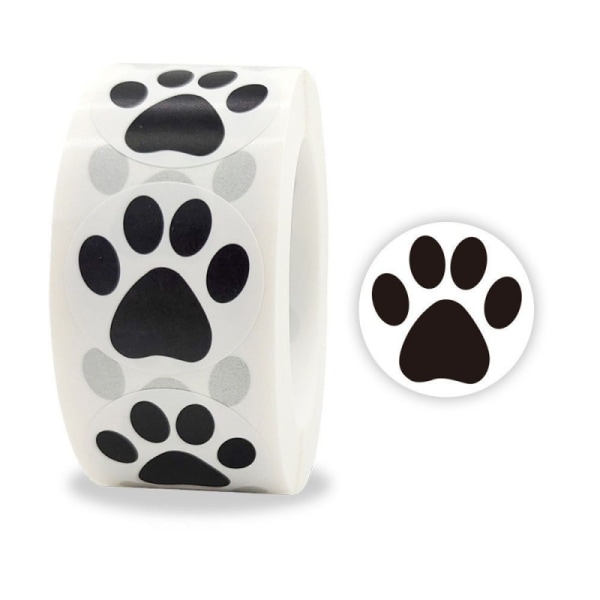 Paw Prints Stickers, (1 Tommer/ 500 Stickers) Hunde Puppy Paw Stickers