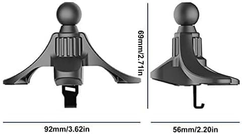 17mm Kulledd Biltelefonhållare Clip för Bil Luftventil