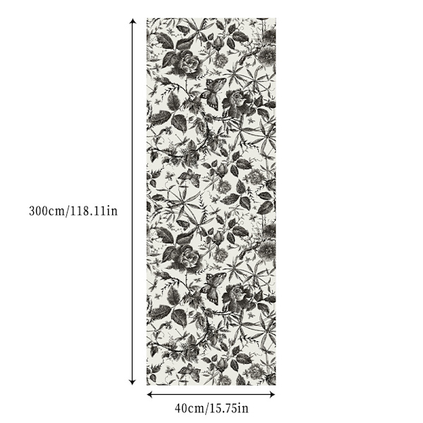 1 rulla 15,7\" x 118\"/40*300cm itseliimautuva vedenpitävä ja kosteutta kestävä irrotettava puu kuori ja liimaa tapetti kalvo retro seinäpinnoite huonekaluihin helppo puhdistaa