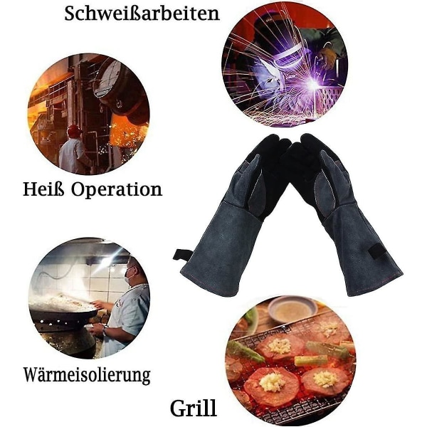 Ovnluffer, bagehandsker, grillhandsker Grillhandsker ruskind