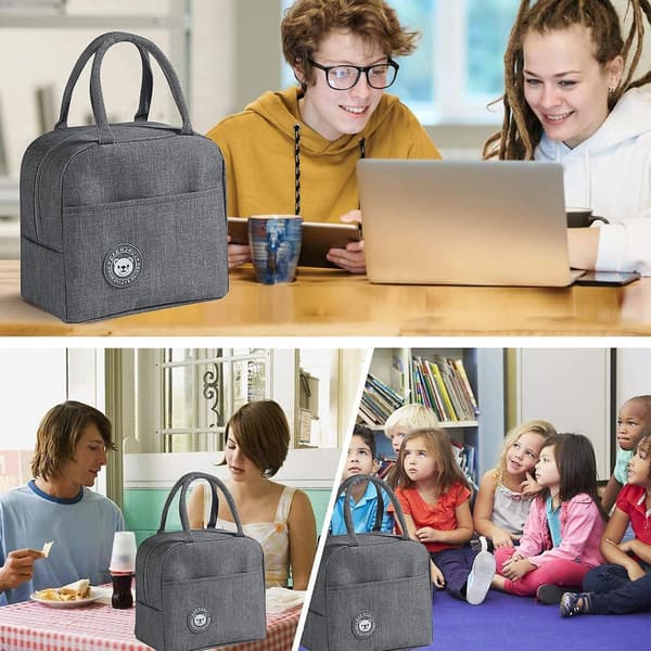 Isolert lunsjpose, liten lunsjboks, vanntett isolert minilunsjpose,