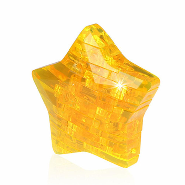 Diy 3d krystalpuslespil stjerne hjernevrider børnelegetøj