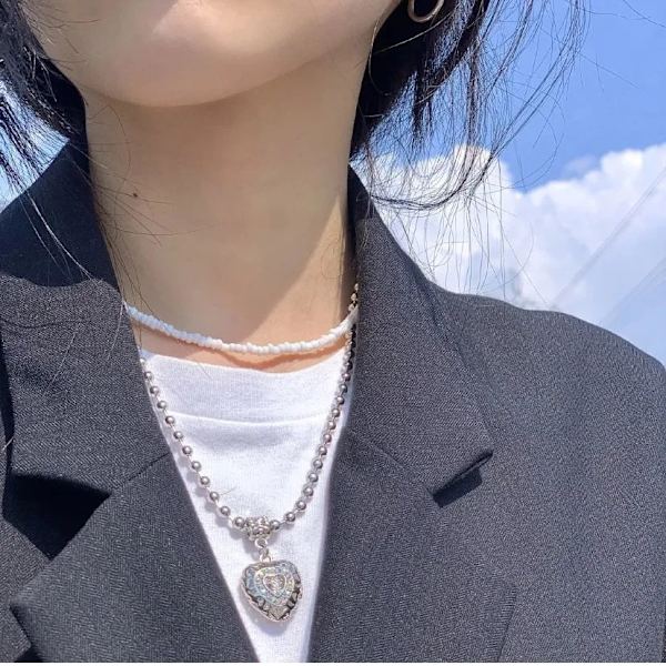 Kors ängel halsband, skyddsängel halsband 40cm