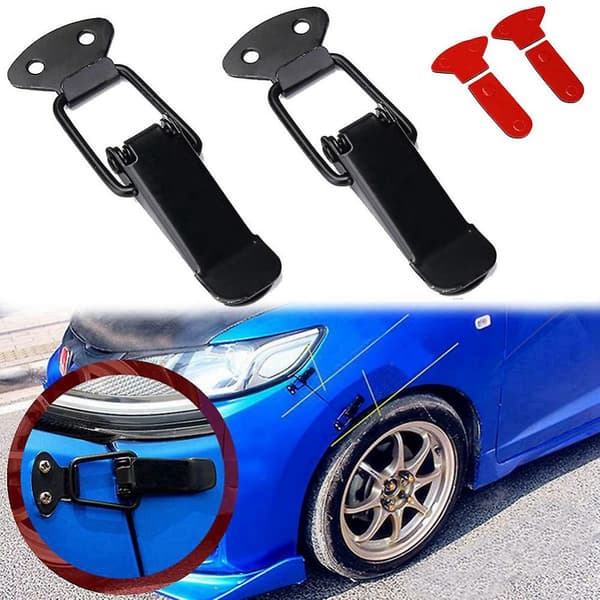 Universal Car Bumper Trunk Fender Hatch Lid Release Fasteners Kit 2Pcs