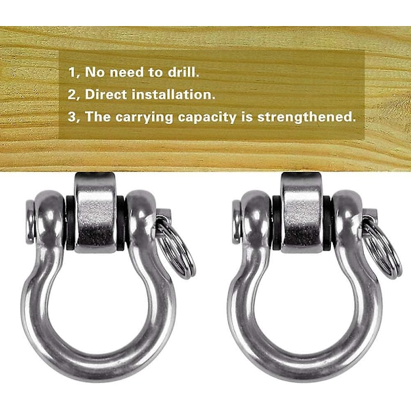 Hængekøjestol Hængende Kit Swing Loftmontering, Heavy Duty Swing Hanger Hoo