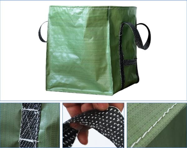 Trädgårdssopcontainer 323 L, Grön, 68*68*70 cm, pp